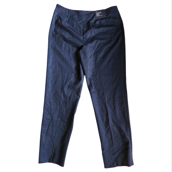 Tommy Hilfiger Westport Ankle Pants Size 8 Slim Leg High Waist Navy Blue - Picture 2 of 10